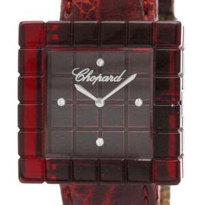 CHOPARD Ice Cube Be Mad Plastic Leather Quartz  Ladies Watch 12/7780 BF579621